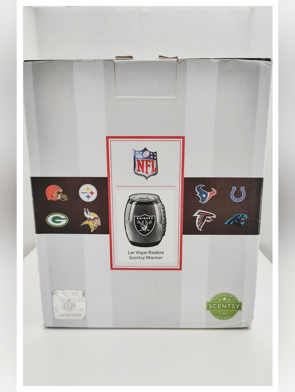 NFL Collection 🏈 Las Vegas Raiders 🏈 Scentsy Ceramic 'Wax/Oil Warmer' *NIB*